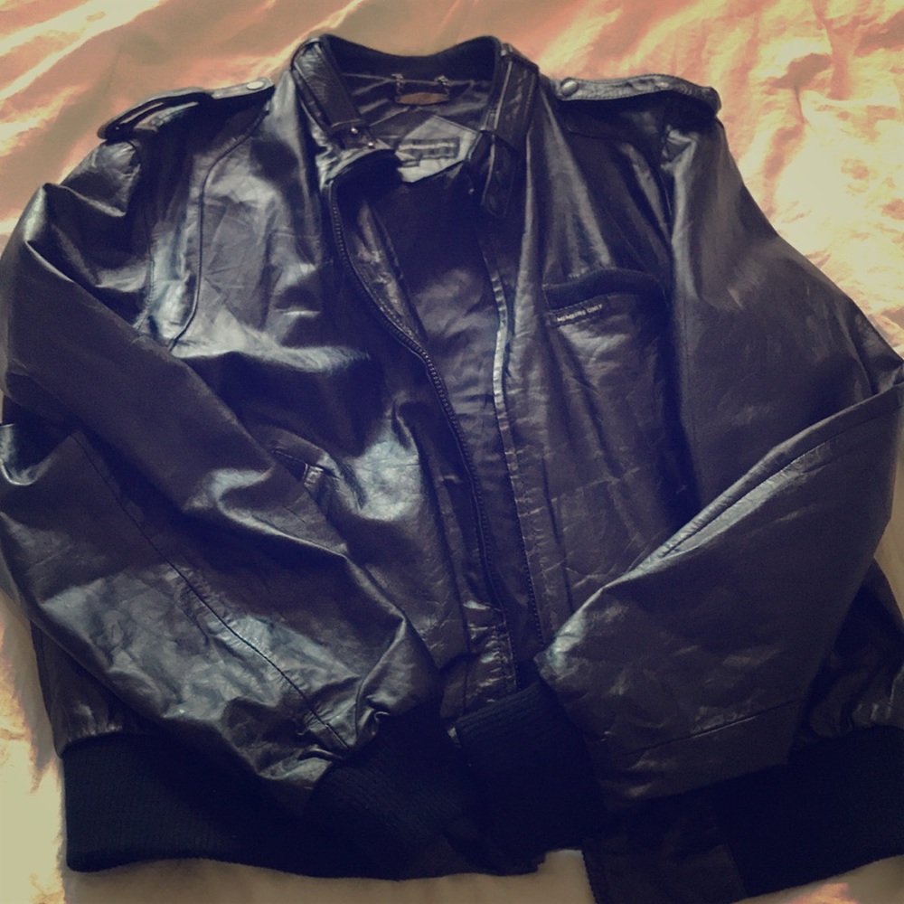 Leather Member’s Only Jacket